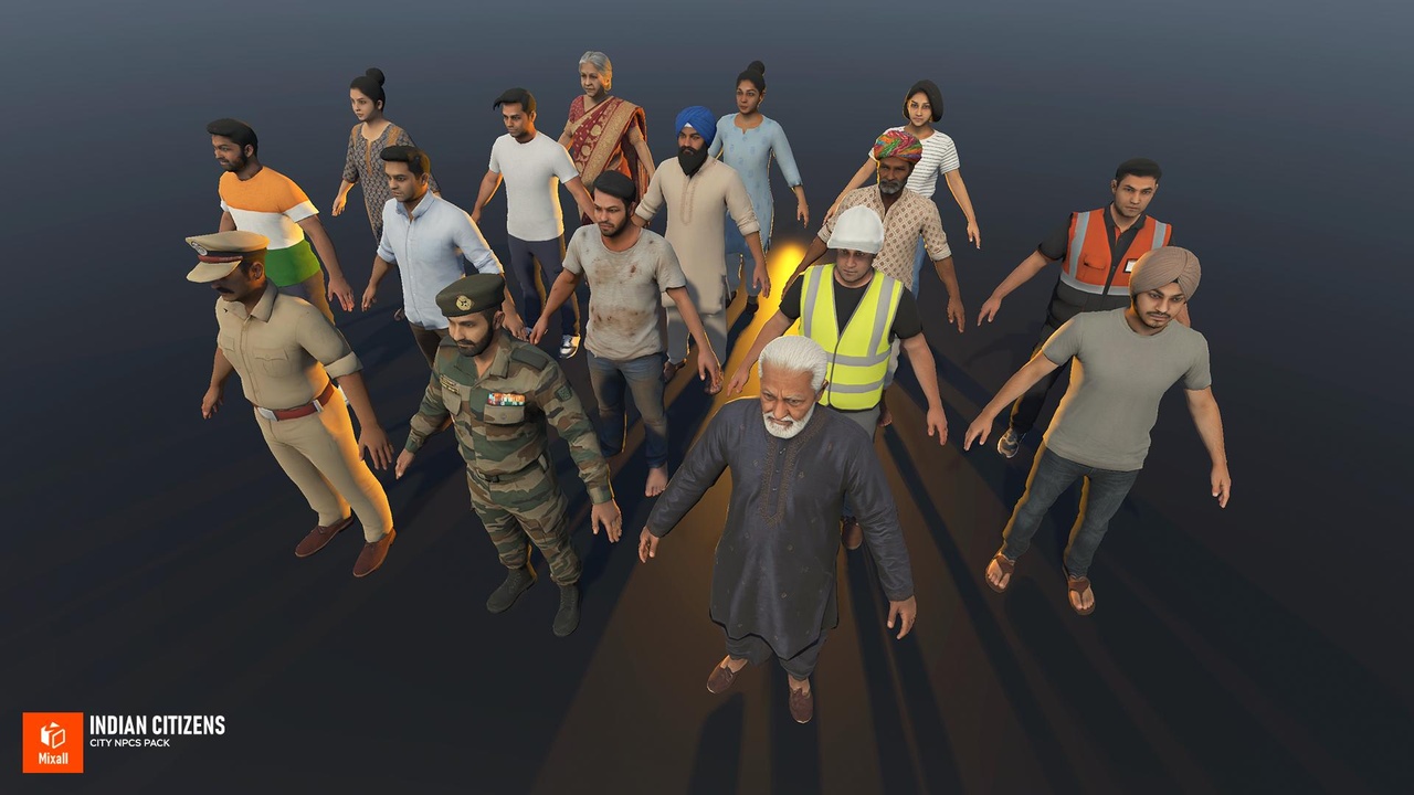 Media 1 for listing Indian Citizens – City NPCs Pack