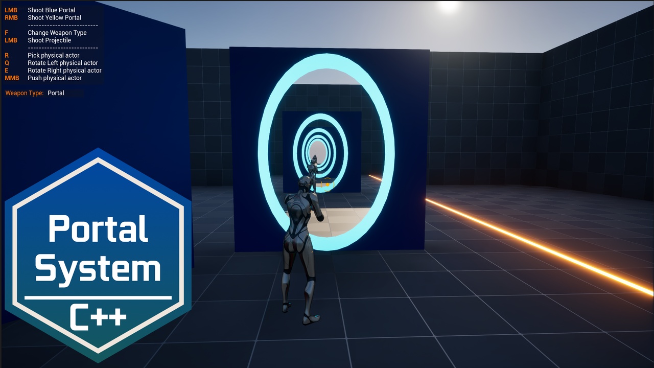 Puzzle Kit: Third Person Portal System (C++)