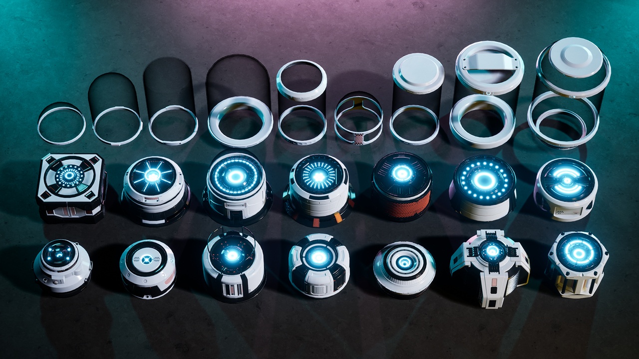 Media 1 for listing SciFi Capsules Props