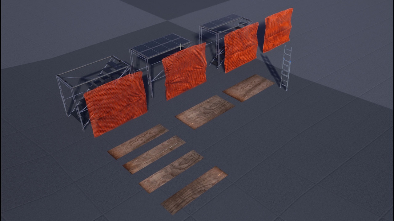 Media 1 for listing Scaffolding + Tarp set