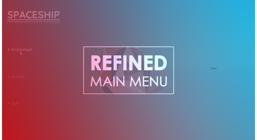 REFINED MAIN MENU | Fab