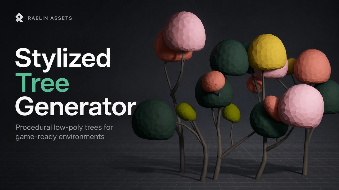 Media 1 for listing Procedural Stylized Tree Generator for Blender