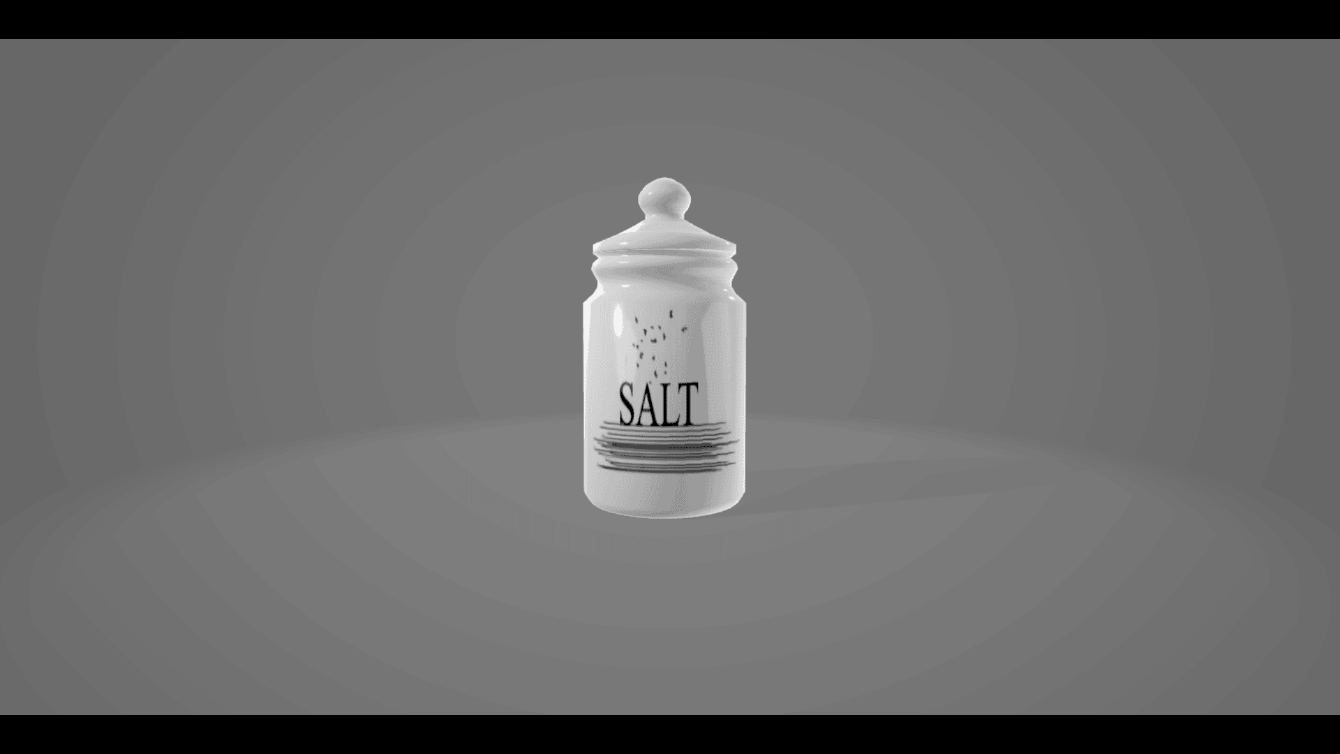 White Ceramic Salt Container | Fab