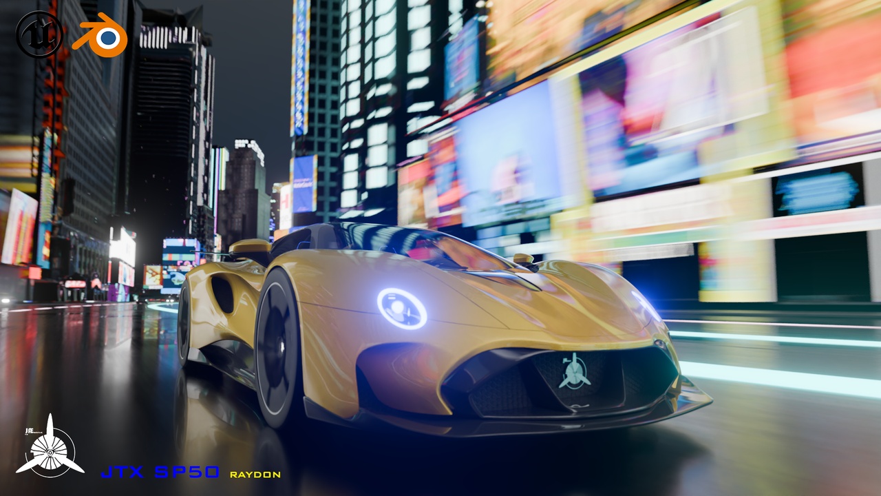 Media 1 for listing JTX SP50 Raydon Hardtop Hypercar Rigged and animated