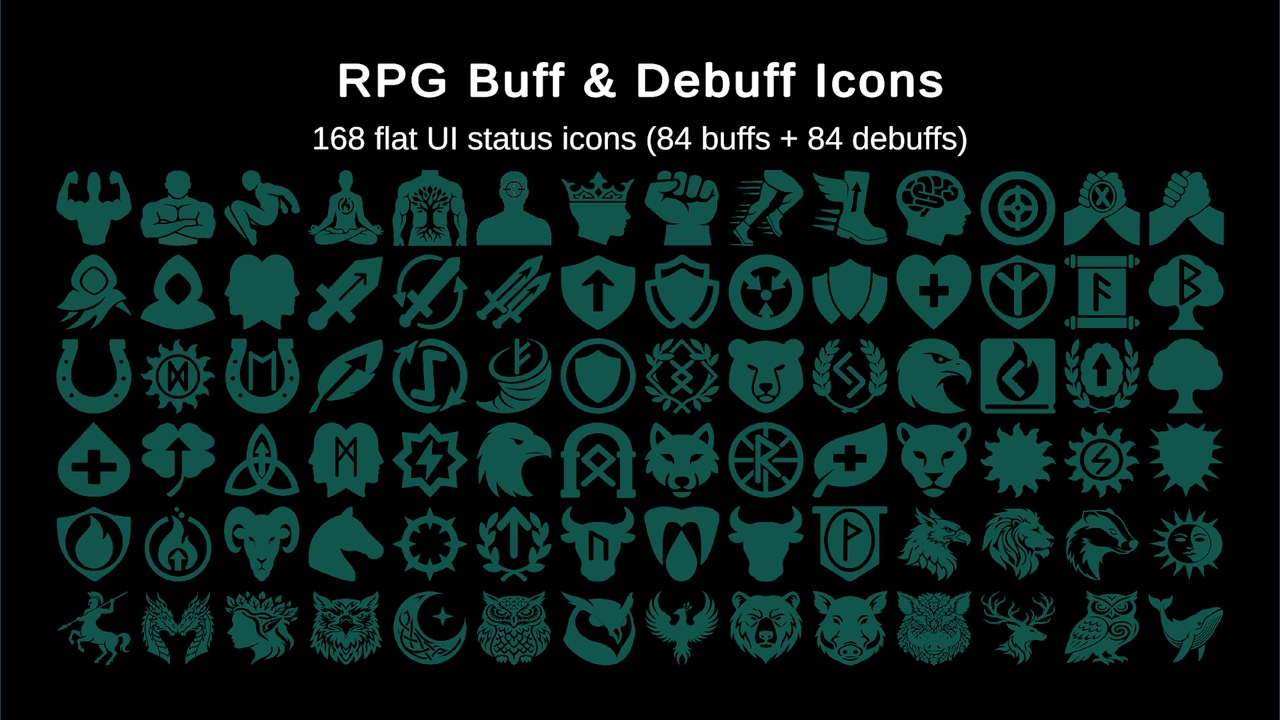 Media 1 for listing RPG Buff & Debuff Icons