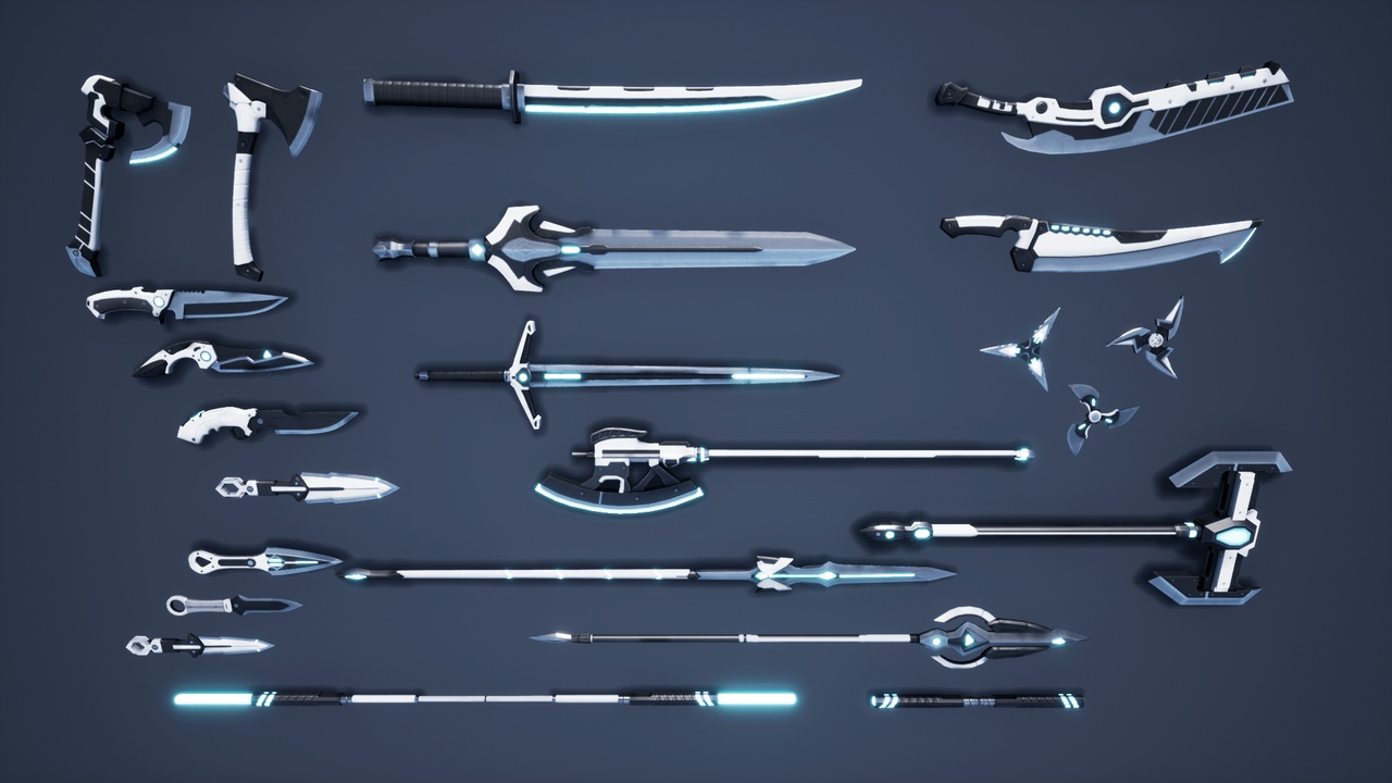 Media 1 for listing SciFi Melee Weapons Pack
