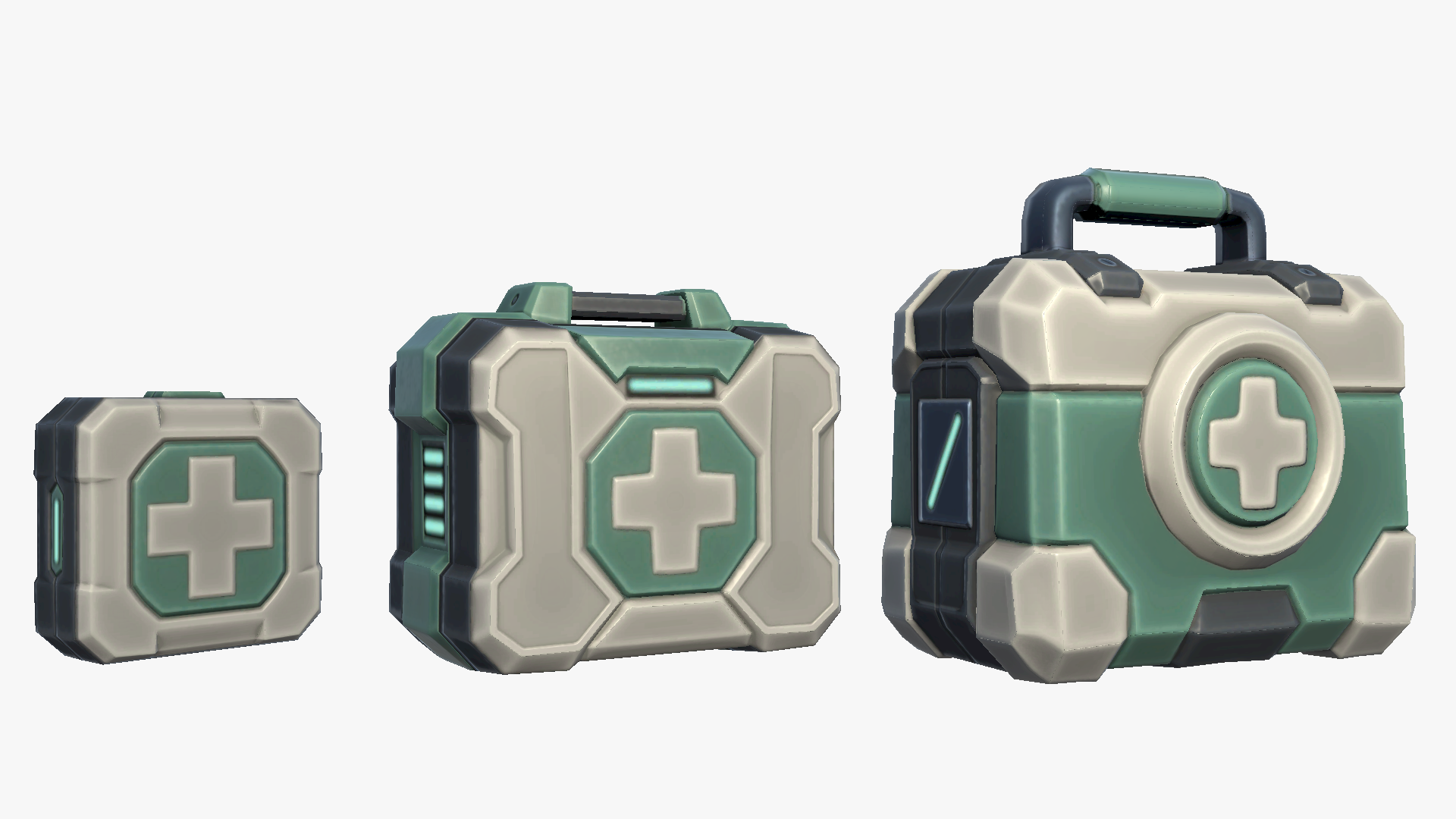Stylized Sci-Fi Cyberpunk Medical Kit Medkit Medical Medicine Health | Fab