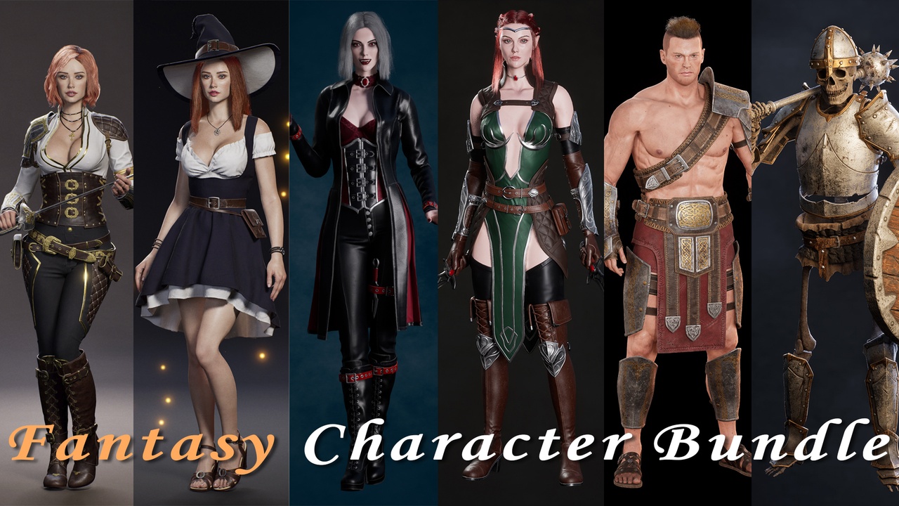 Media 1 for listing Fantasy Character Bundle