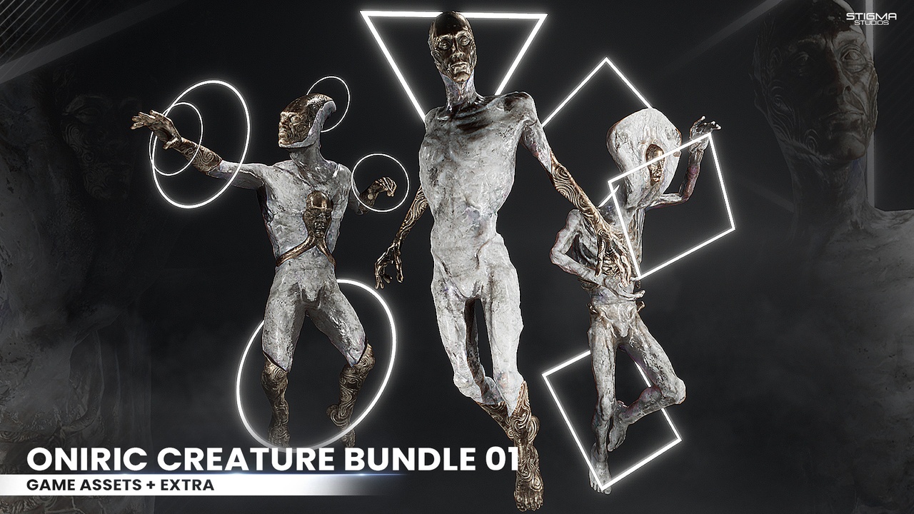 Media 1 for listing Oniric Creature Bundle 01 - Game Assets + Extra  | STIGMA STUDIOS