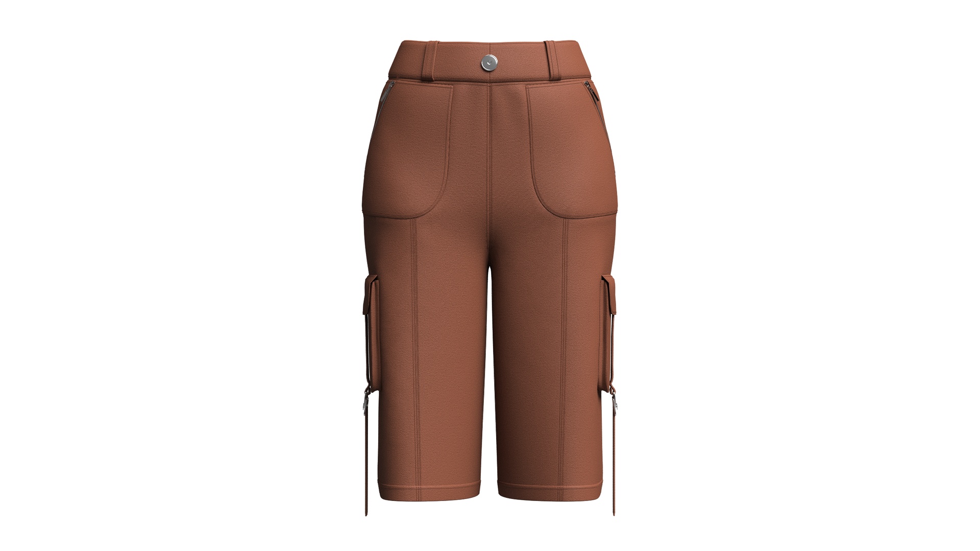 Media 1 for listing Girls High - Waisted Cargo Shorts | High Poly
