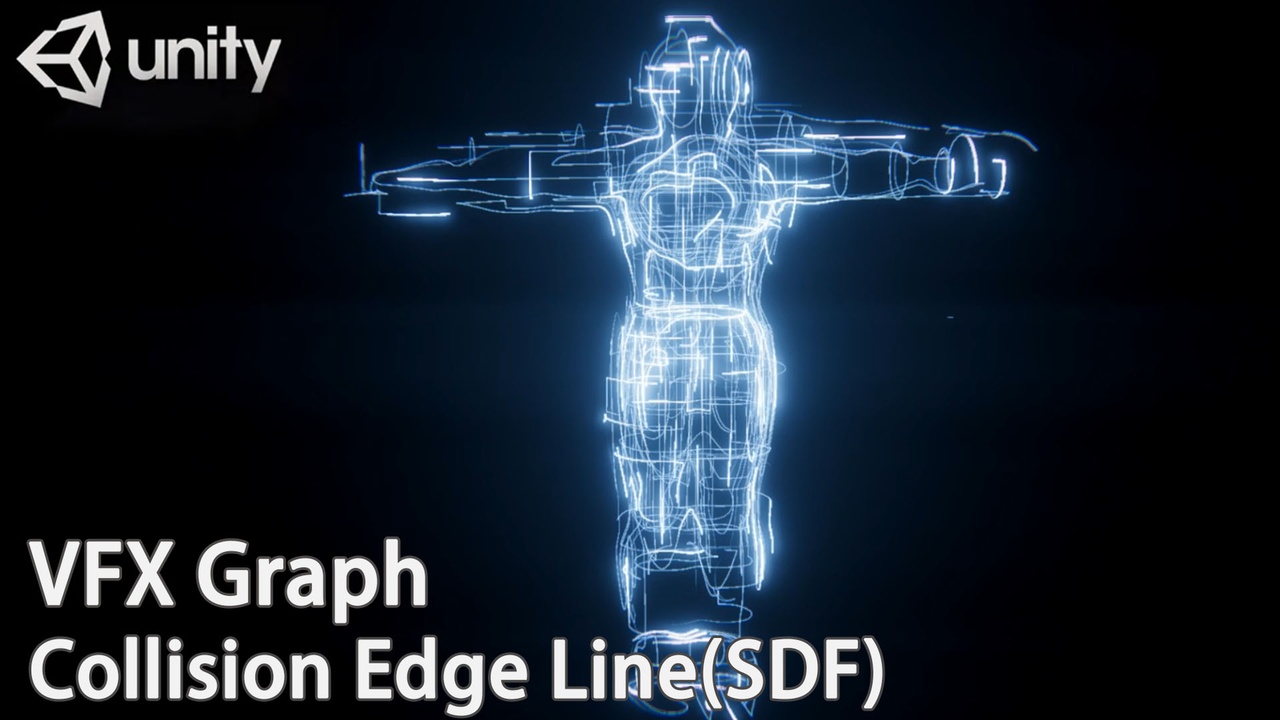 VFX Graph：Collision Edge Line(SDF) | Fab