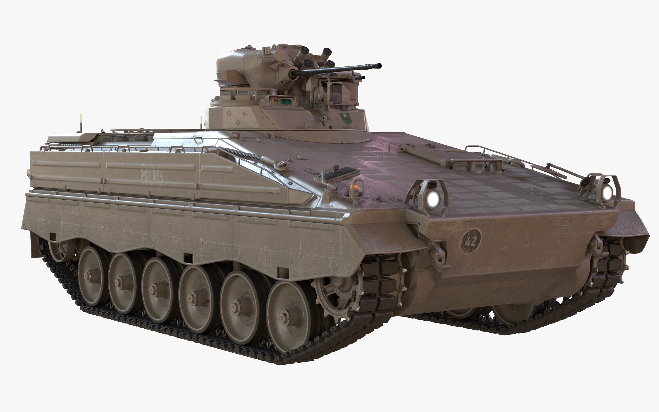 Media 1 for listing Armored Infantry Fighting Vehicle IFV  Game Ready Tracked Combat Vehicle LOD Rig