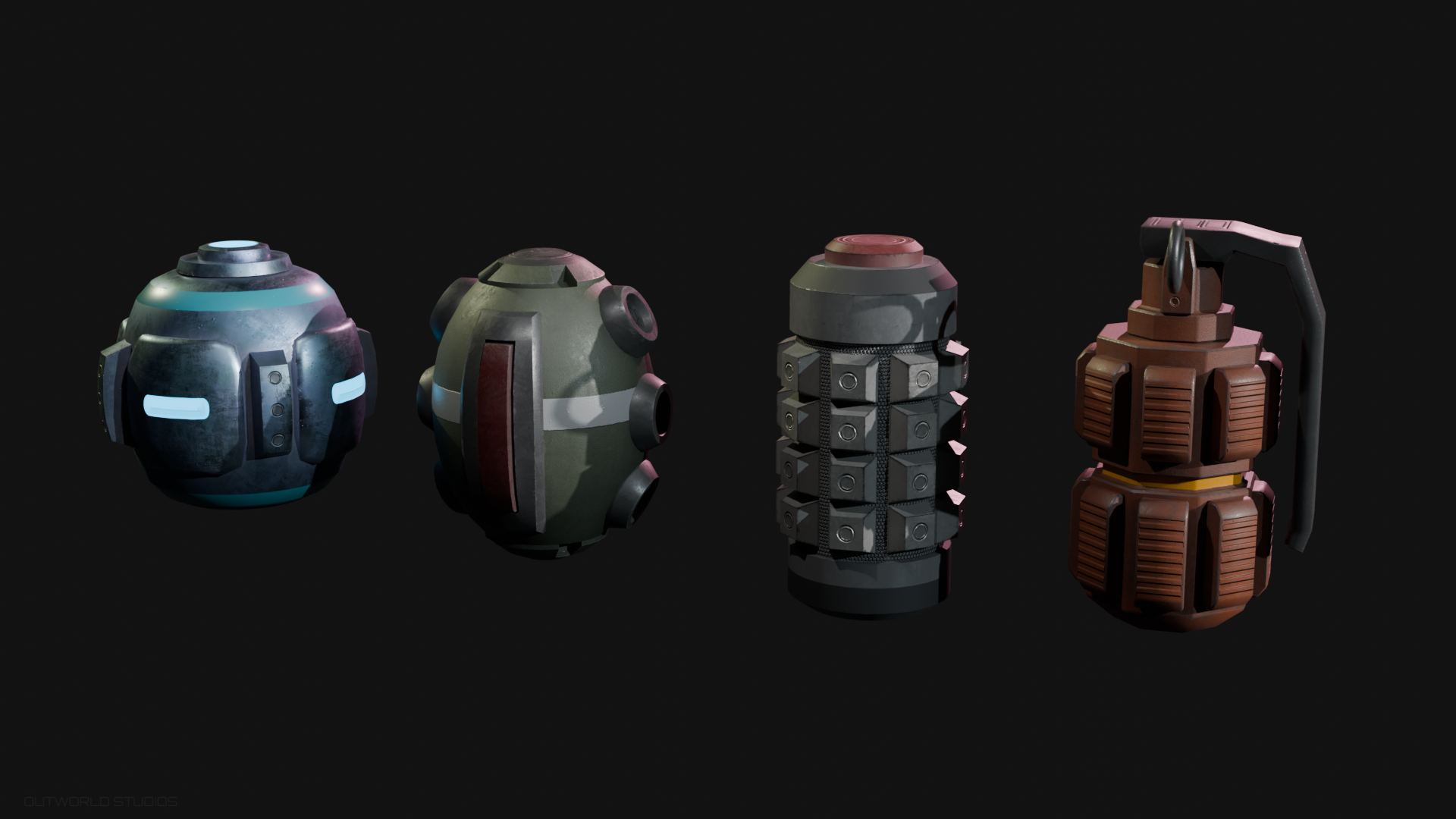 Scifi Grenade Bundle | Fab