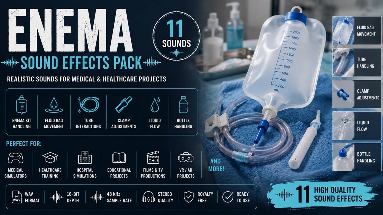 Media 1 for listing Enema Sound Effects Pack