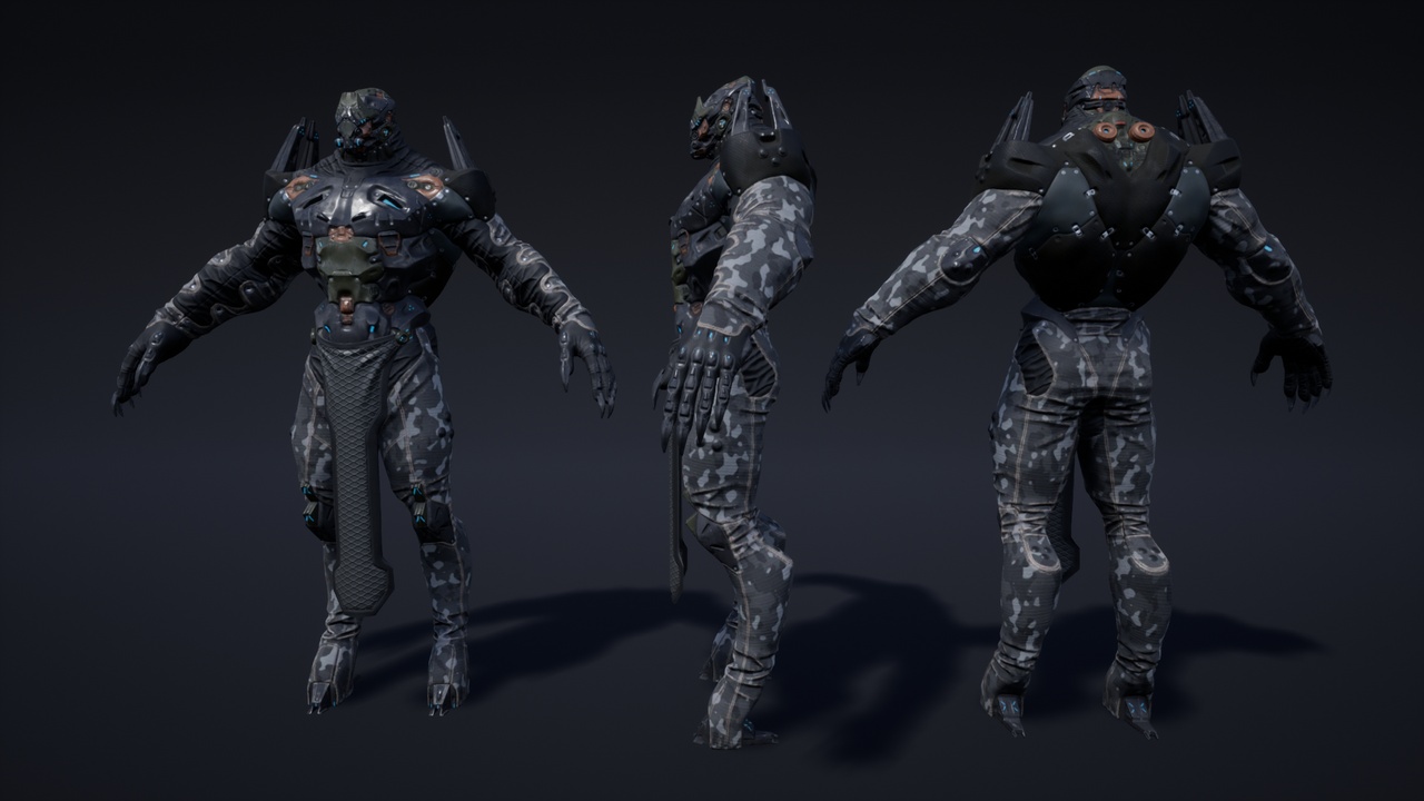 Media 1 for listing Sci-Fi Character 02 (Hunter)