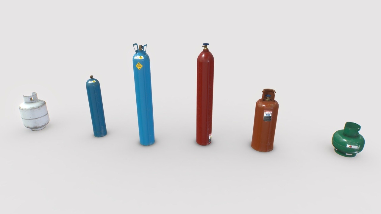 Industrial Gas Cylinders Pack 1 | Fab