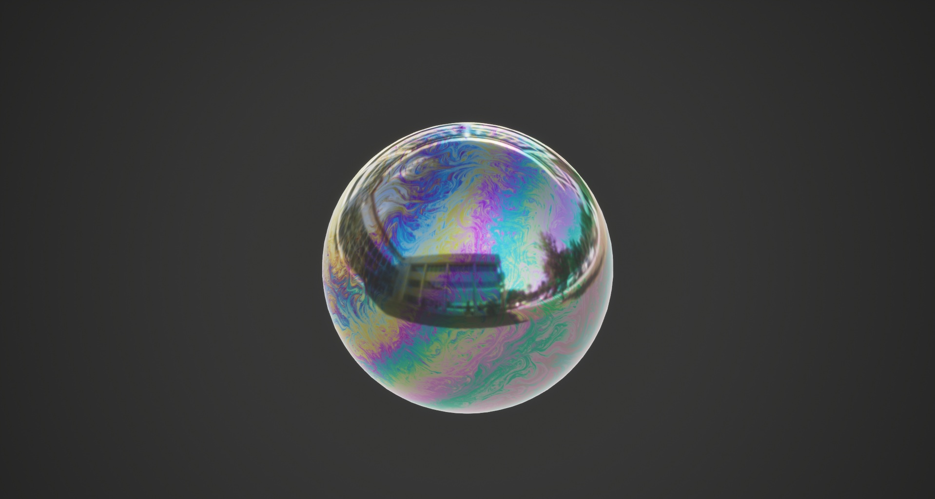 Media 1 for listing Iridescent Soap Bubble – Animated Thin-Film Material