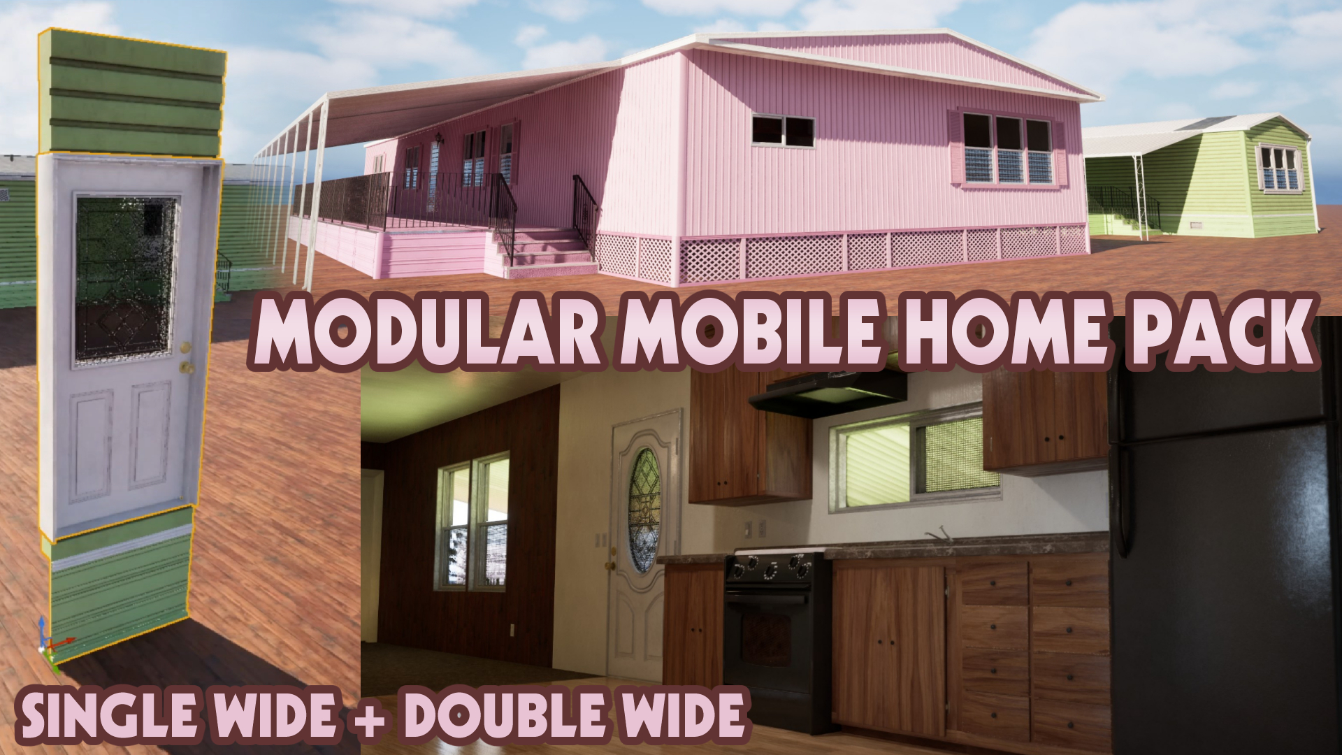 Modular Mobile Home Pack (Single and Double Wide) | Fab