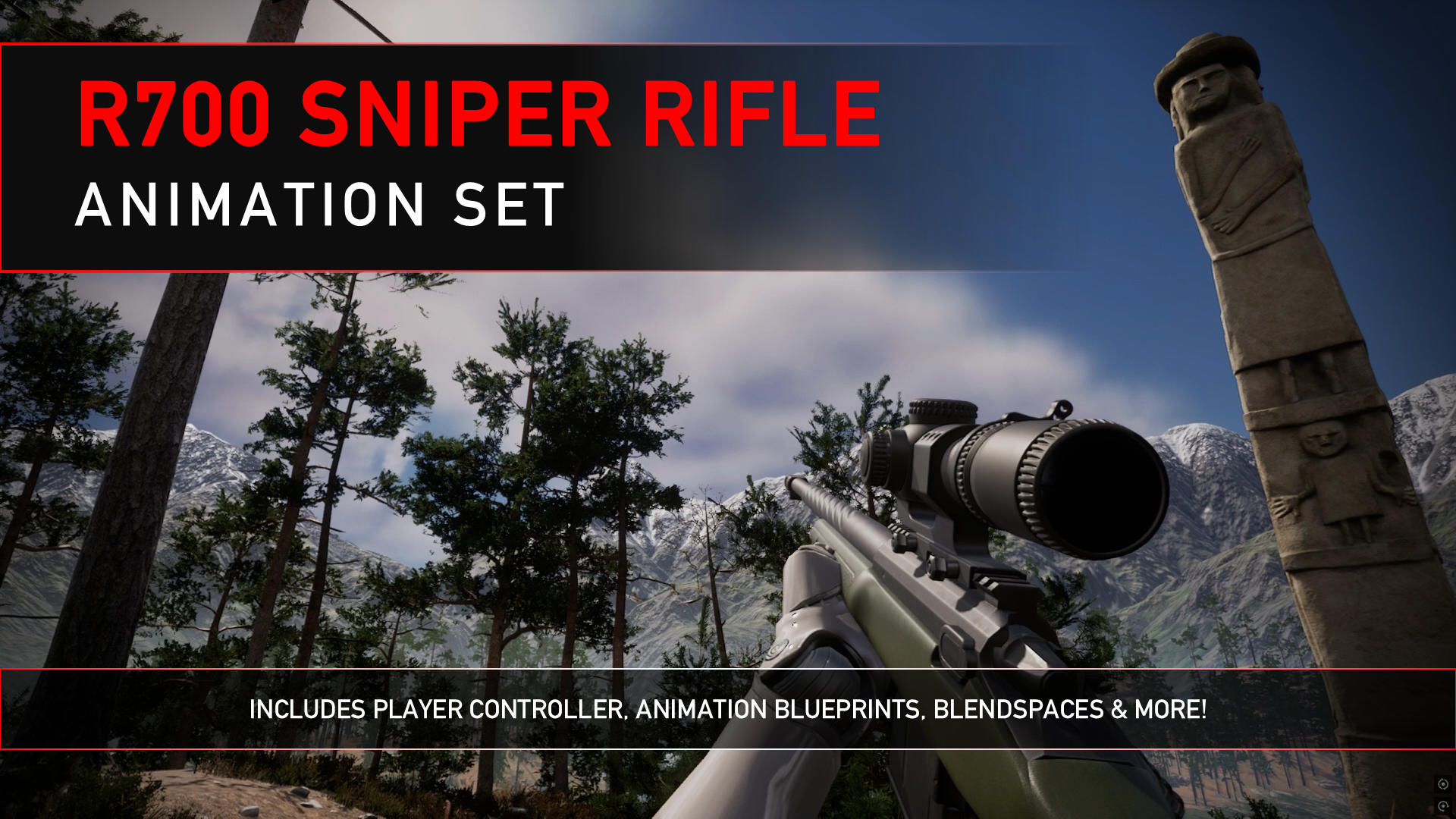 R700 Sniper Rifle – Animation Set | Fab