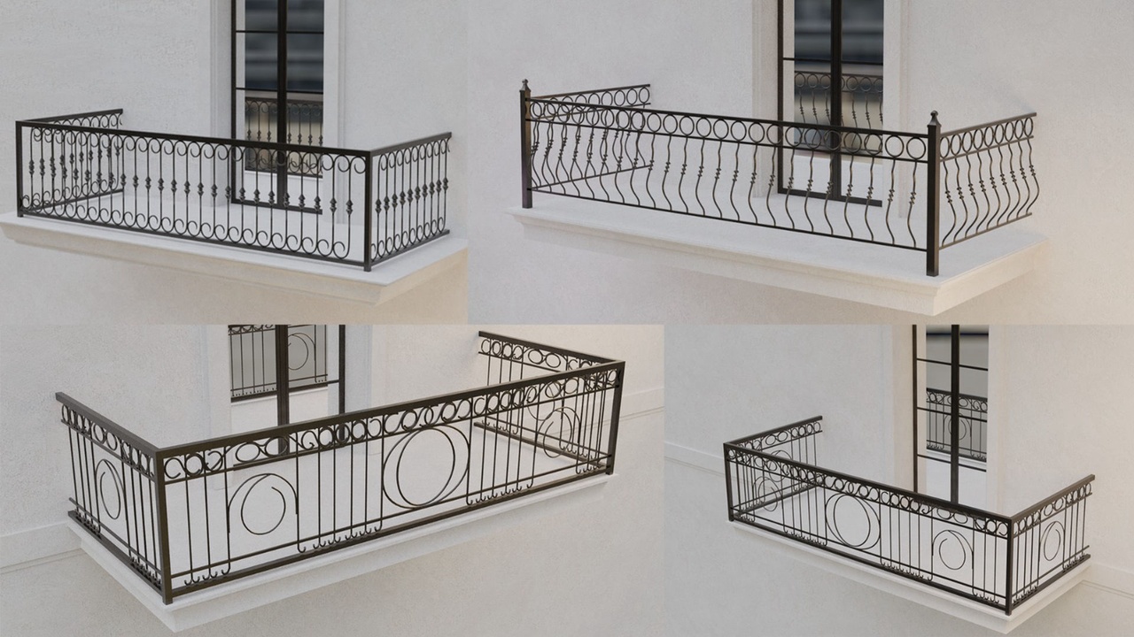 Media 1 for listing Detailed Fancy Style Metallic Balconies - 3 designs