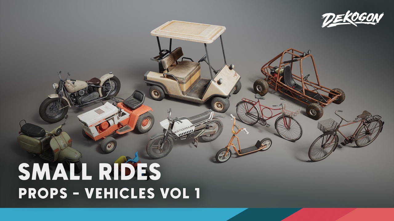 商品 Vehicles VOL.1 - Small Rides (Nanite and Low Poly) 的媒体 1