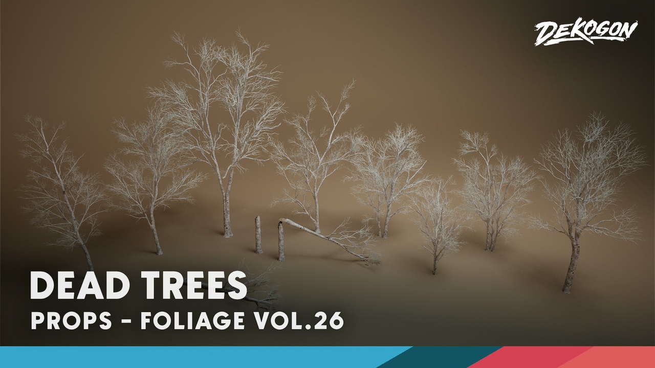 商品 Foliage VOL.26 - Dead Birch Trees (Nanite + Low Poly) 的媒体 1