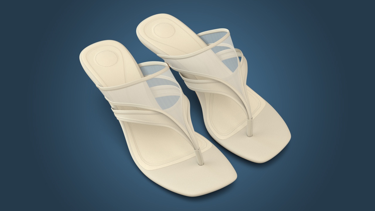 Media 1 for listing Mesh Heel Sandals - Women's Shoes