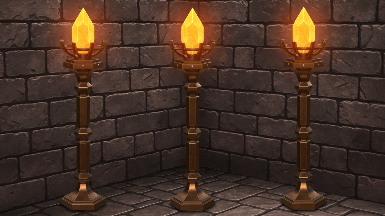 Media 1 for listing Medieval Torch Stand_3