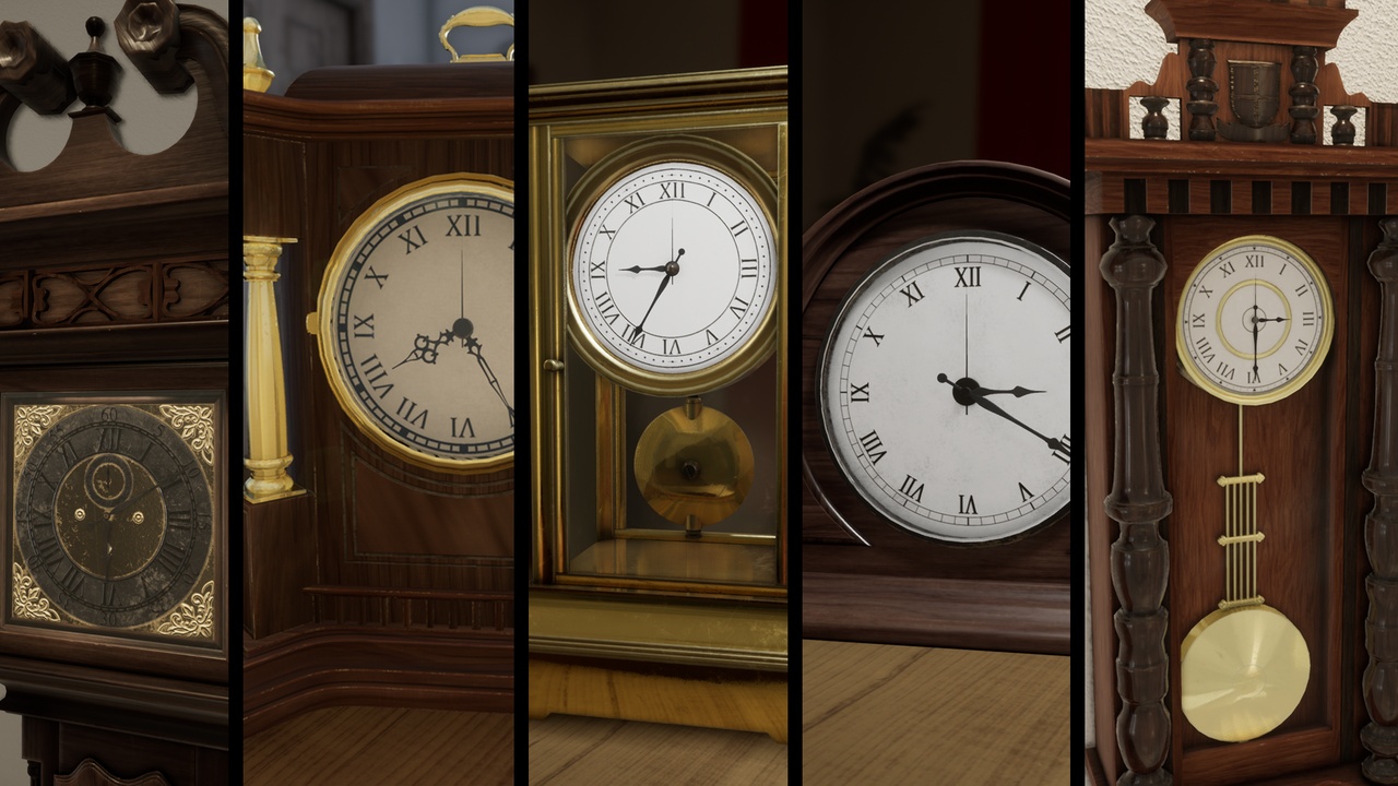 Media 1 for listing Realistic Working Clock Pack