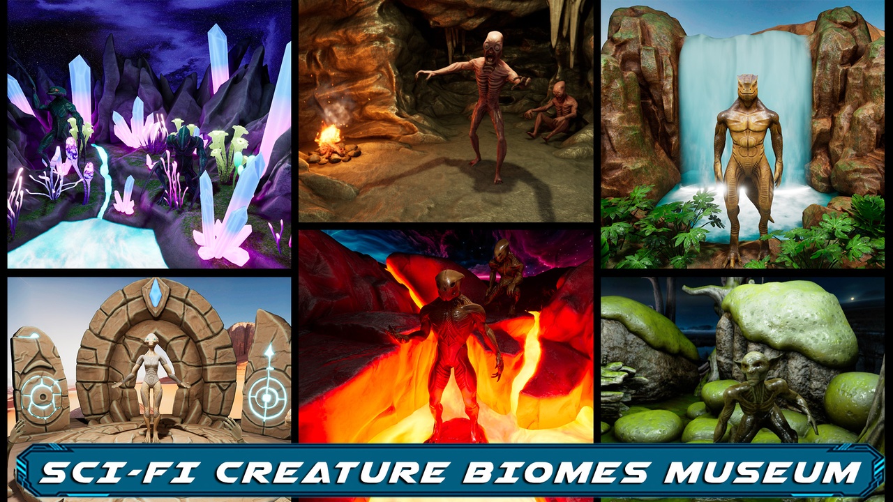 Media 1 for listing Sci-Fi Creature Biomes Museum