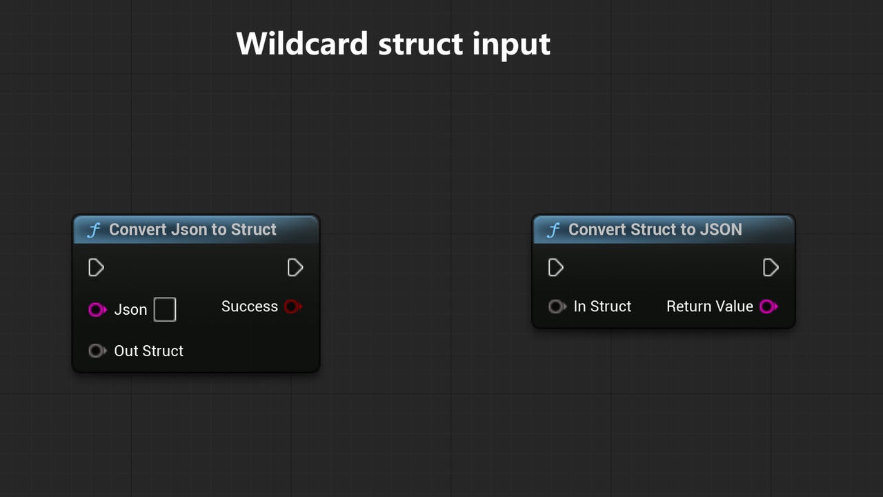 Media 1 for listing Runtime JSON to Blueprint Struct