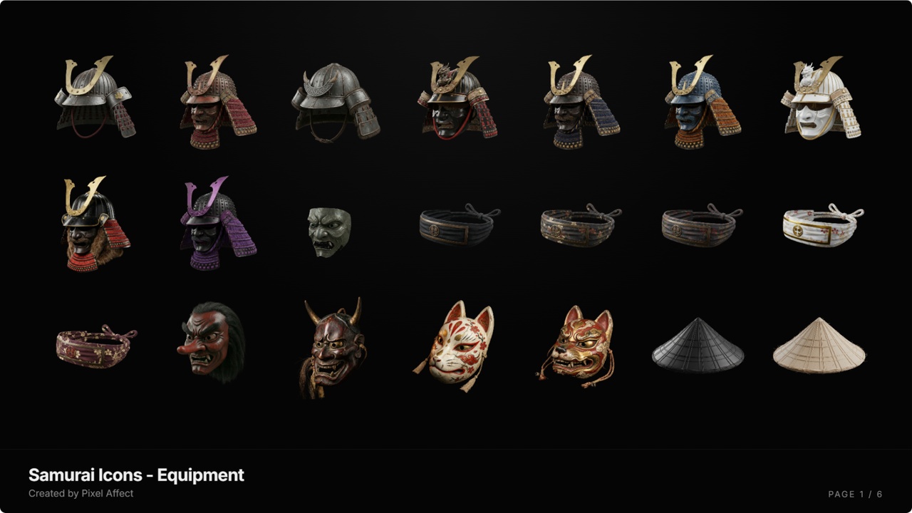 Media 1 for listing Samurai Icons Pack