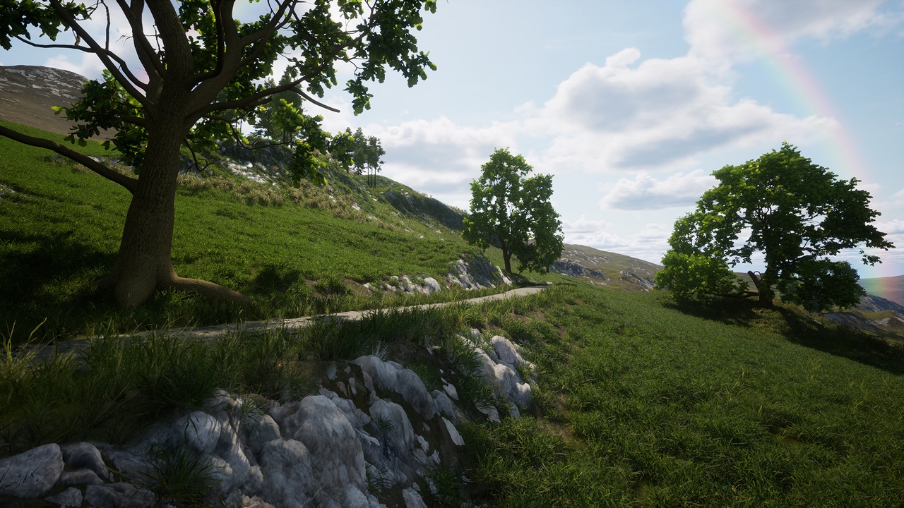 Media 1 for listing oak tree pine tree Grasslands auto terrain material