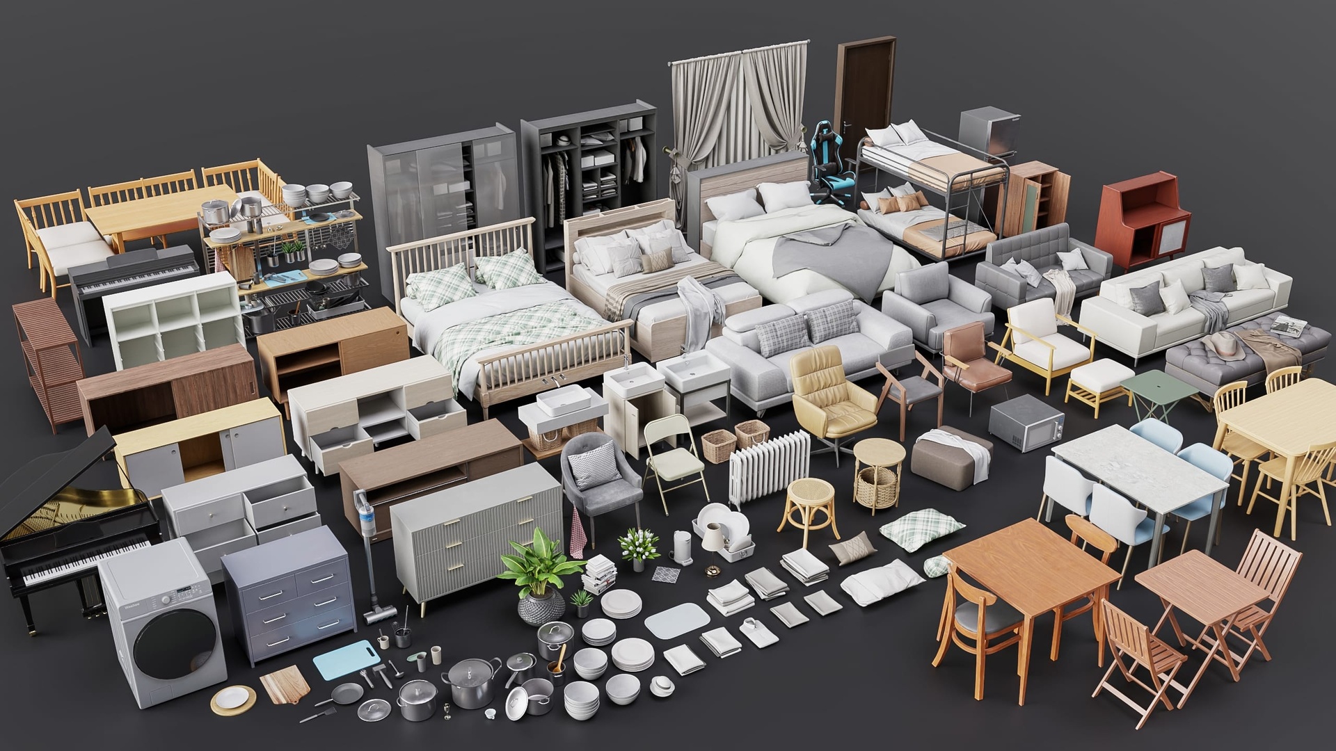 Media 1 for listing Interior 3D Asset Pack Volume 1 [UE5]