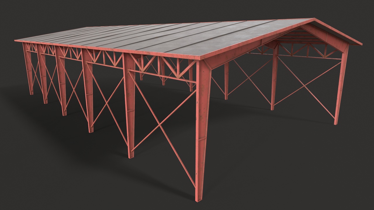 Media 1 for listing Warehouse | Hangar |Garage | low poly game ready