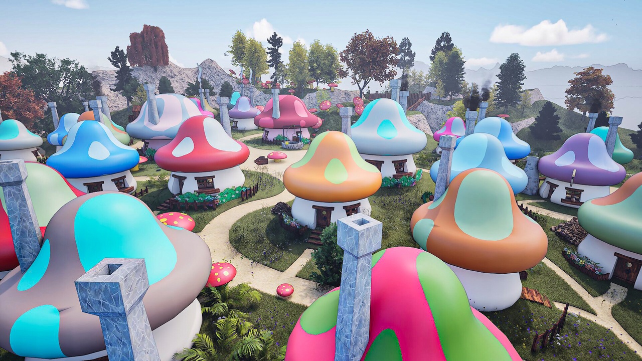 Media 1 for listing Mushroom Cartoon Village Assets Pack