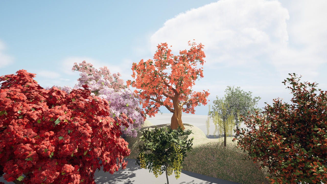 Media 1 for listing Flowering Trees 3D Assets 01