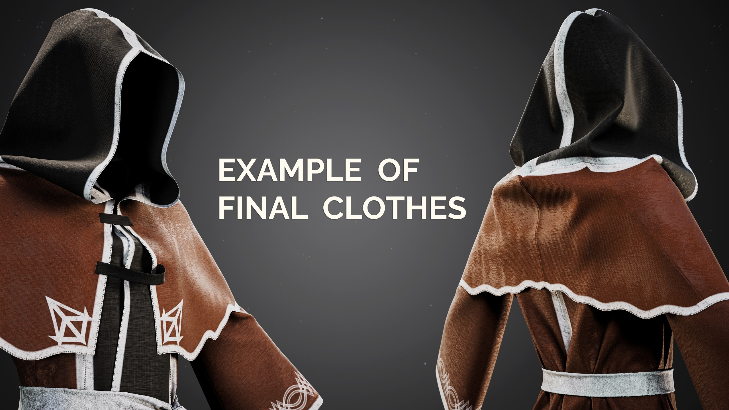 出品9 Wizard Robe Basemesh Models - Fantasy Mage Cloaksのメディア1