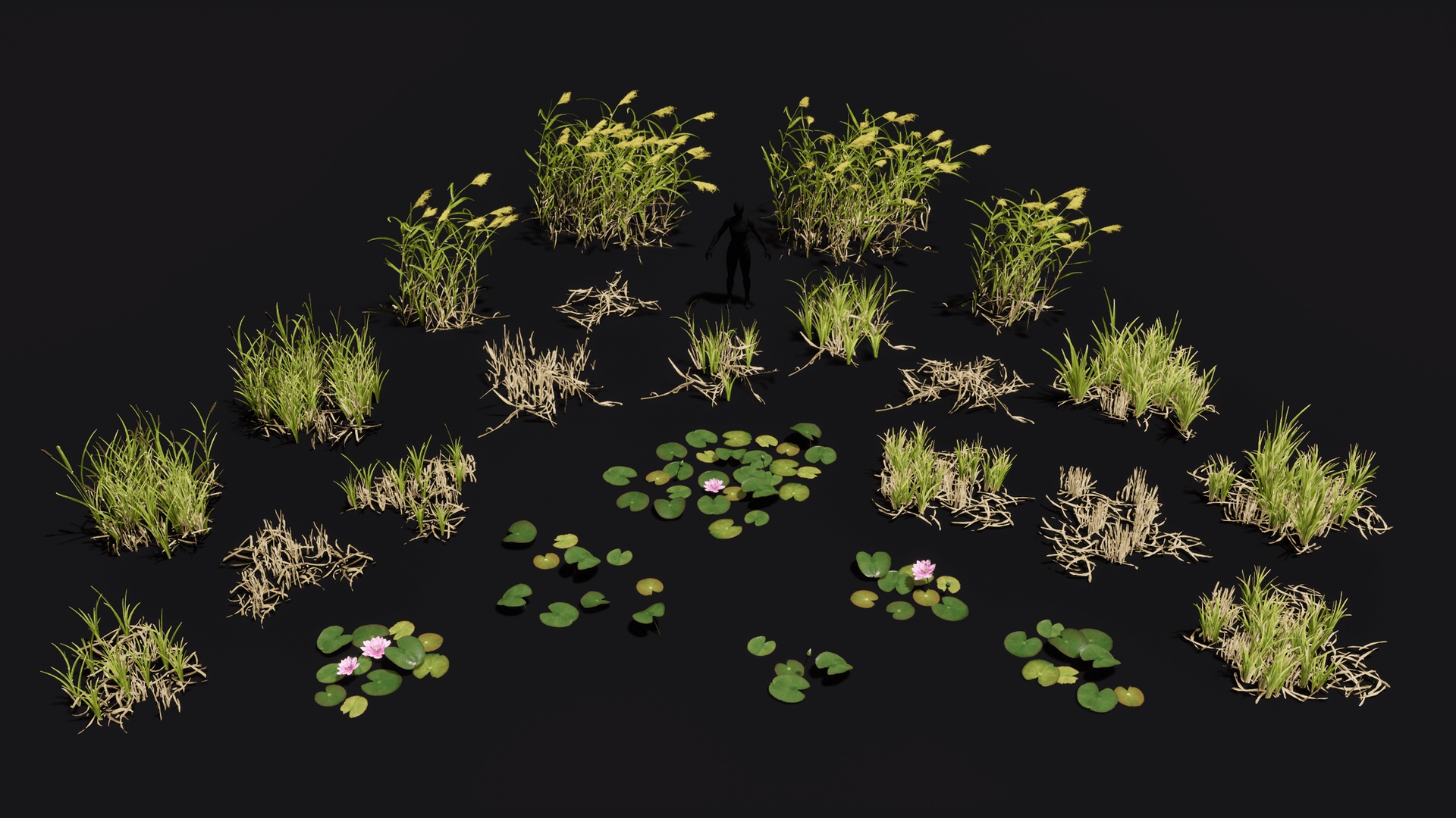 Media 1 for listing Riverside plants set low poly and game ready