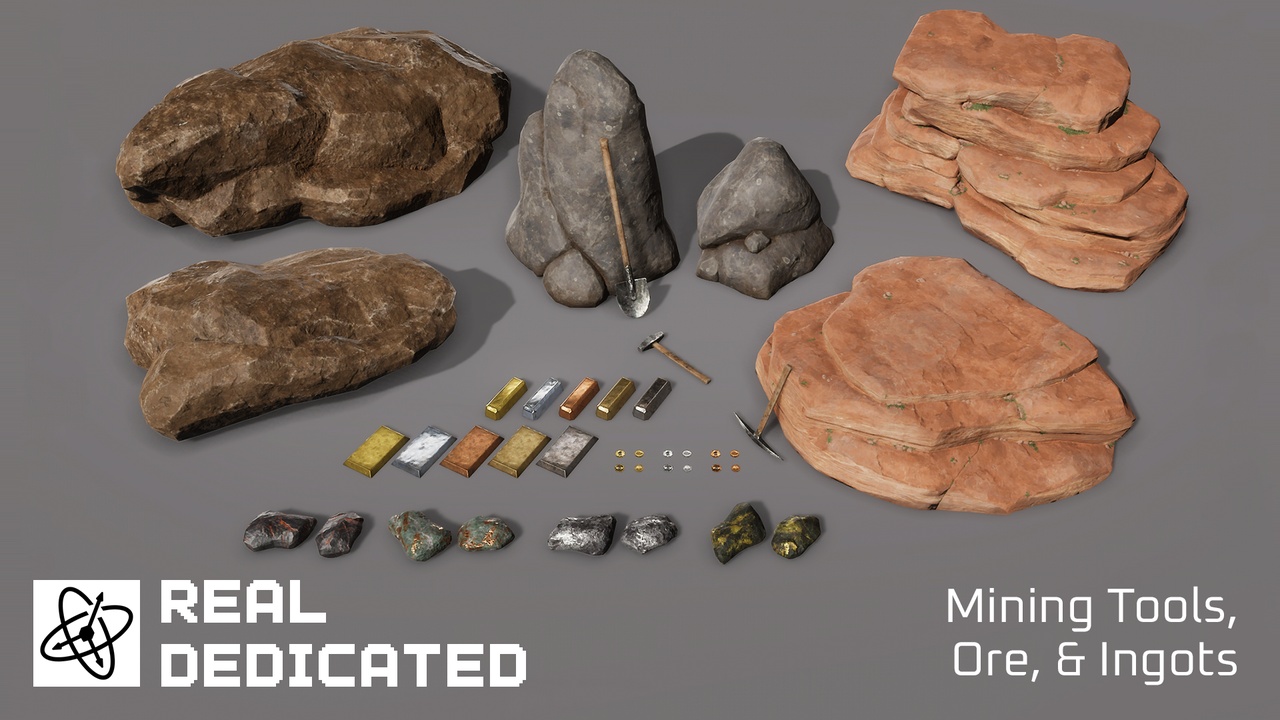 Media 1 for listing Mining Tools, Ore, & Ingots