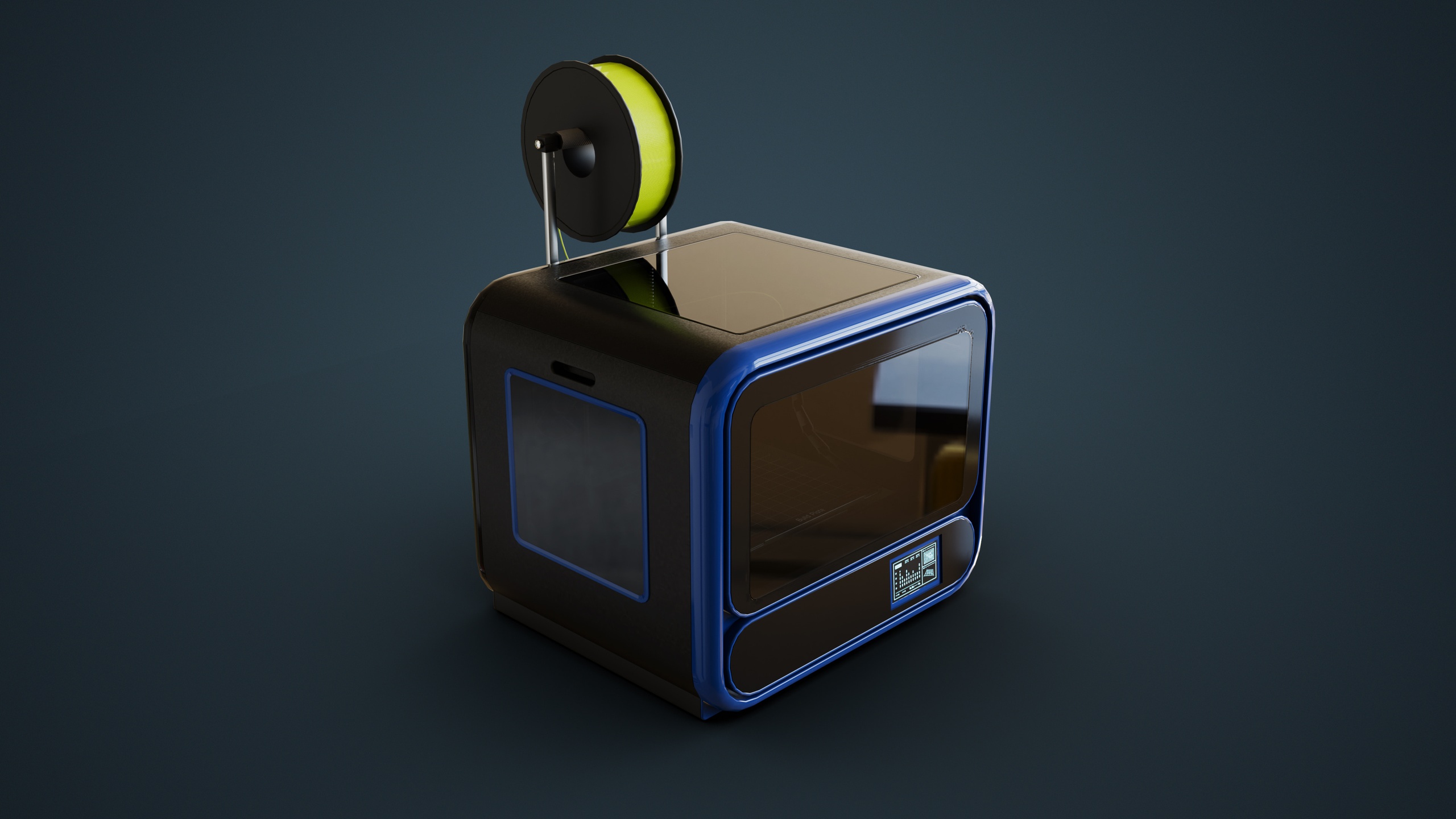 الوسائط 1 للقائمة 3D Printer With Spool of Filament