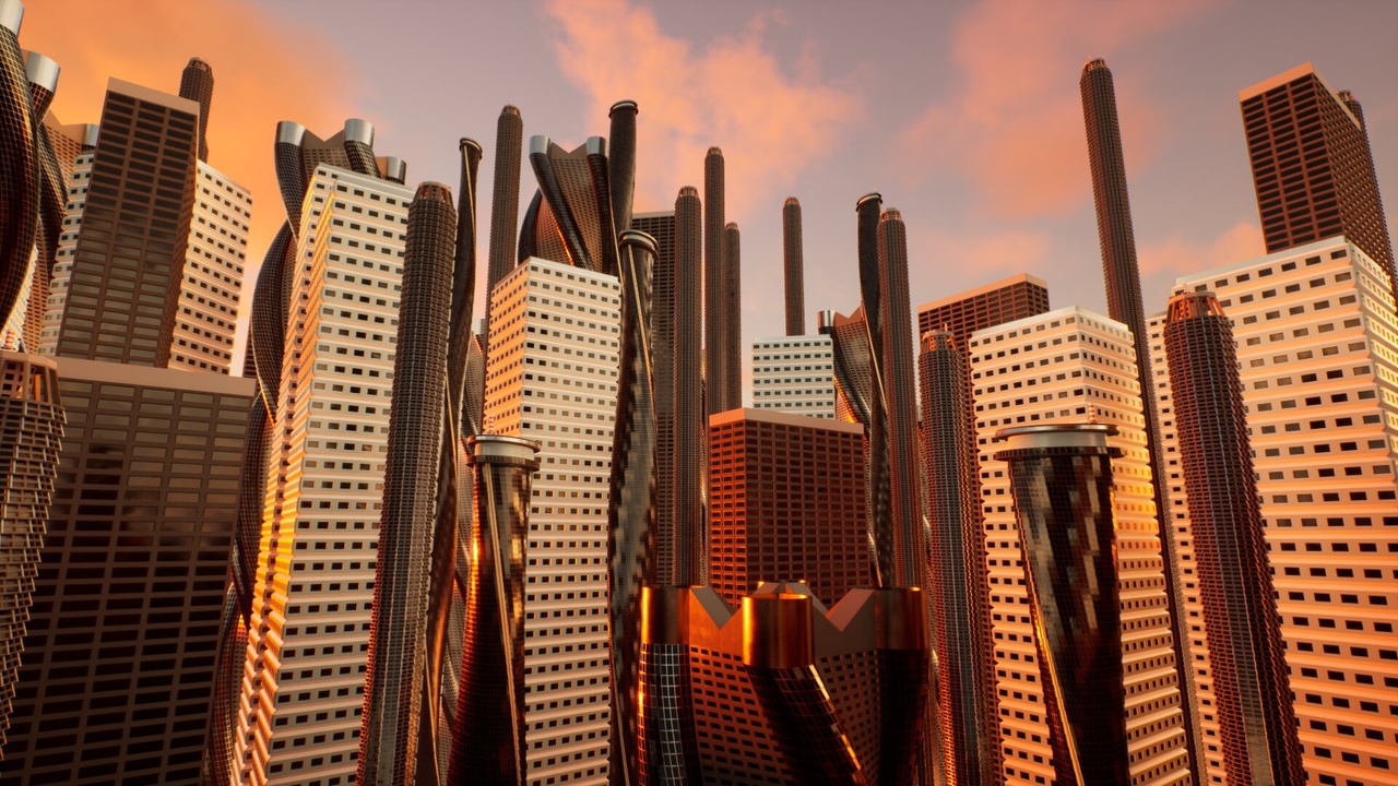Multimedia 1 para anuncio Procedural Modular City Buildings Pack - Vol. 3