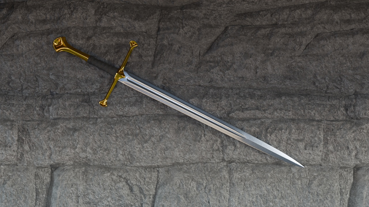 Media 1 for listing Realistic Medieval Metal Sword - Game and Cinematic