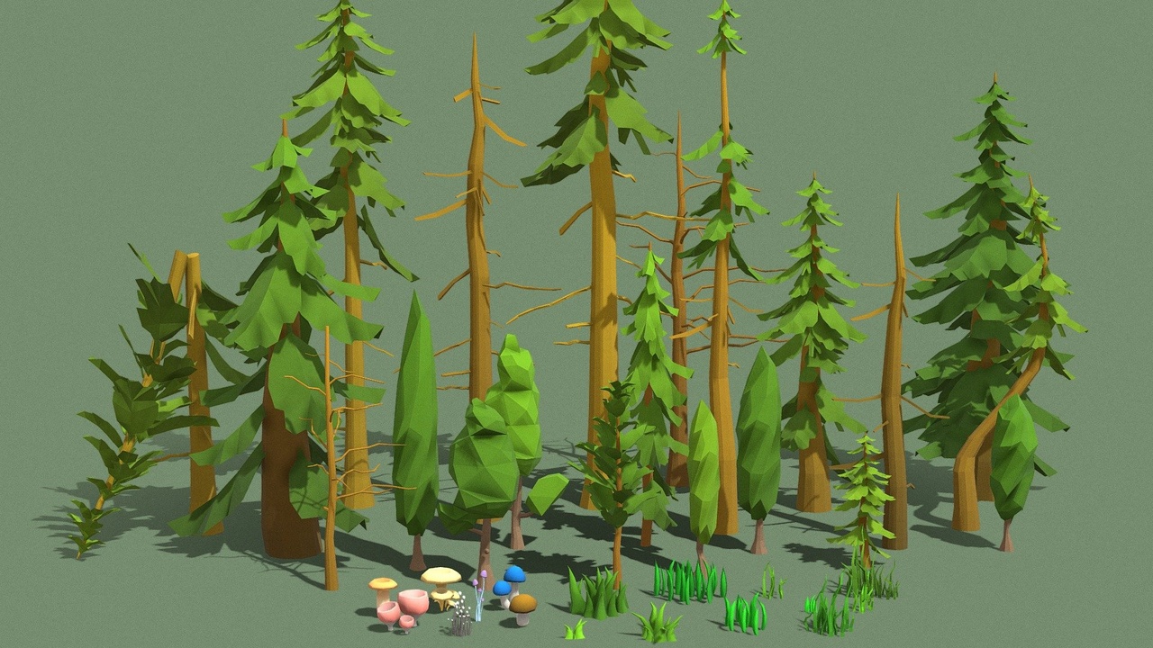 Media 1 for listing Plants Pack - Coniferous Trees