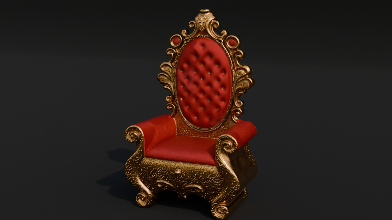 Media 1 for listing Imperial King Throne Chair | Luxury Royal Furniture | UE5 Nanite
