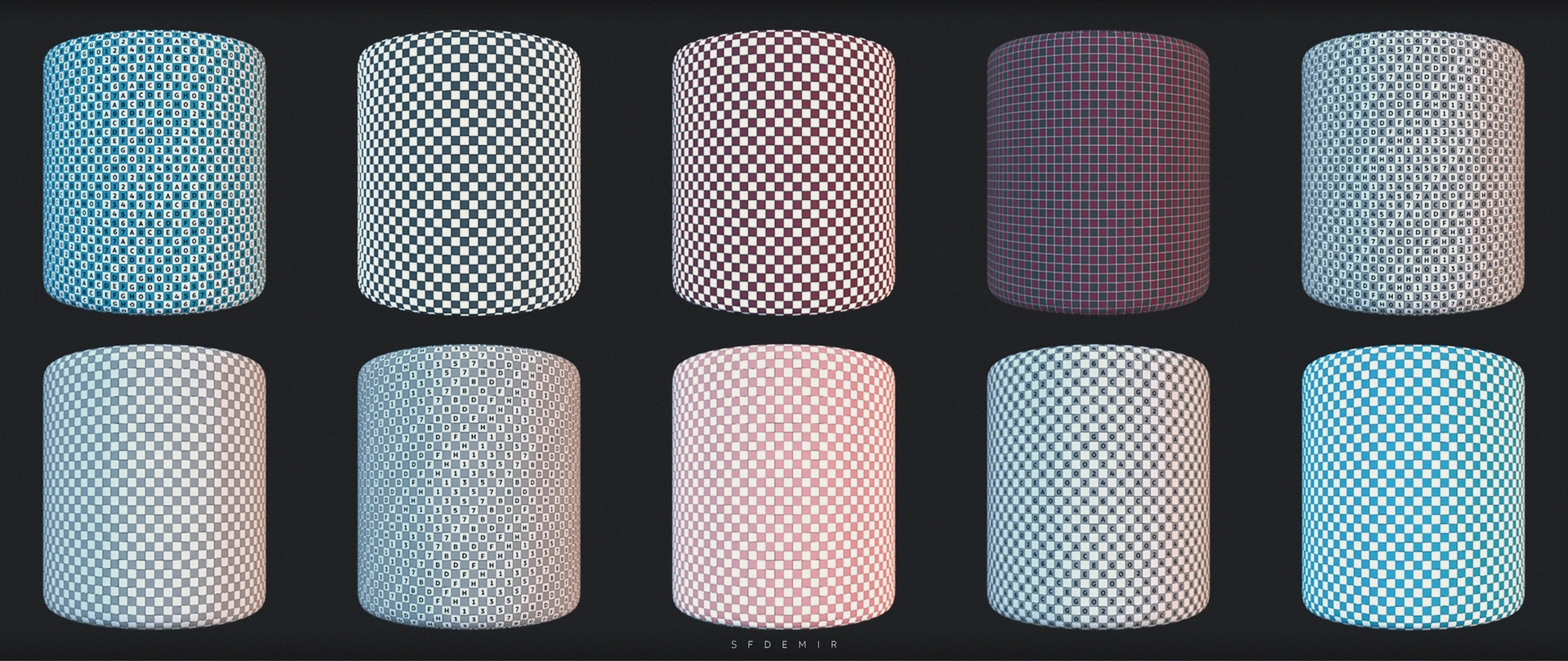 File multimediali per l'articolo 60 Variant UV Checker Pack – Essential Utility Textures for 3D Surface Testing: 1