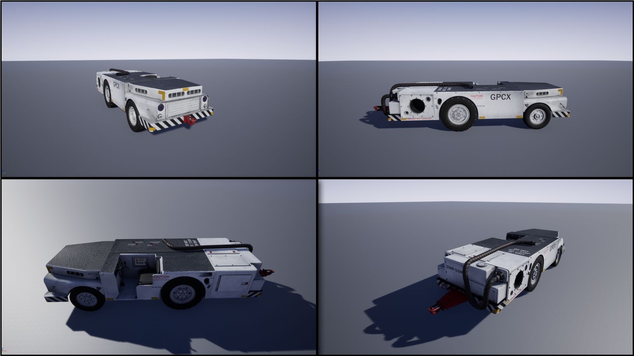 Media 1 for listing Drivable vehicle: Aircraft carrier deck tow tractor