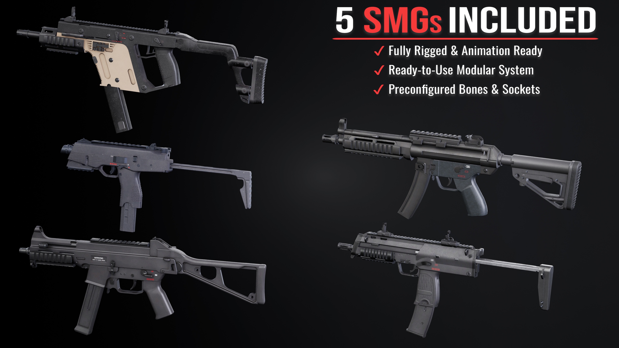 Media 1 for listing Modular Weapon Pack: SMG