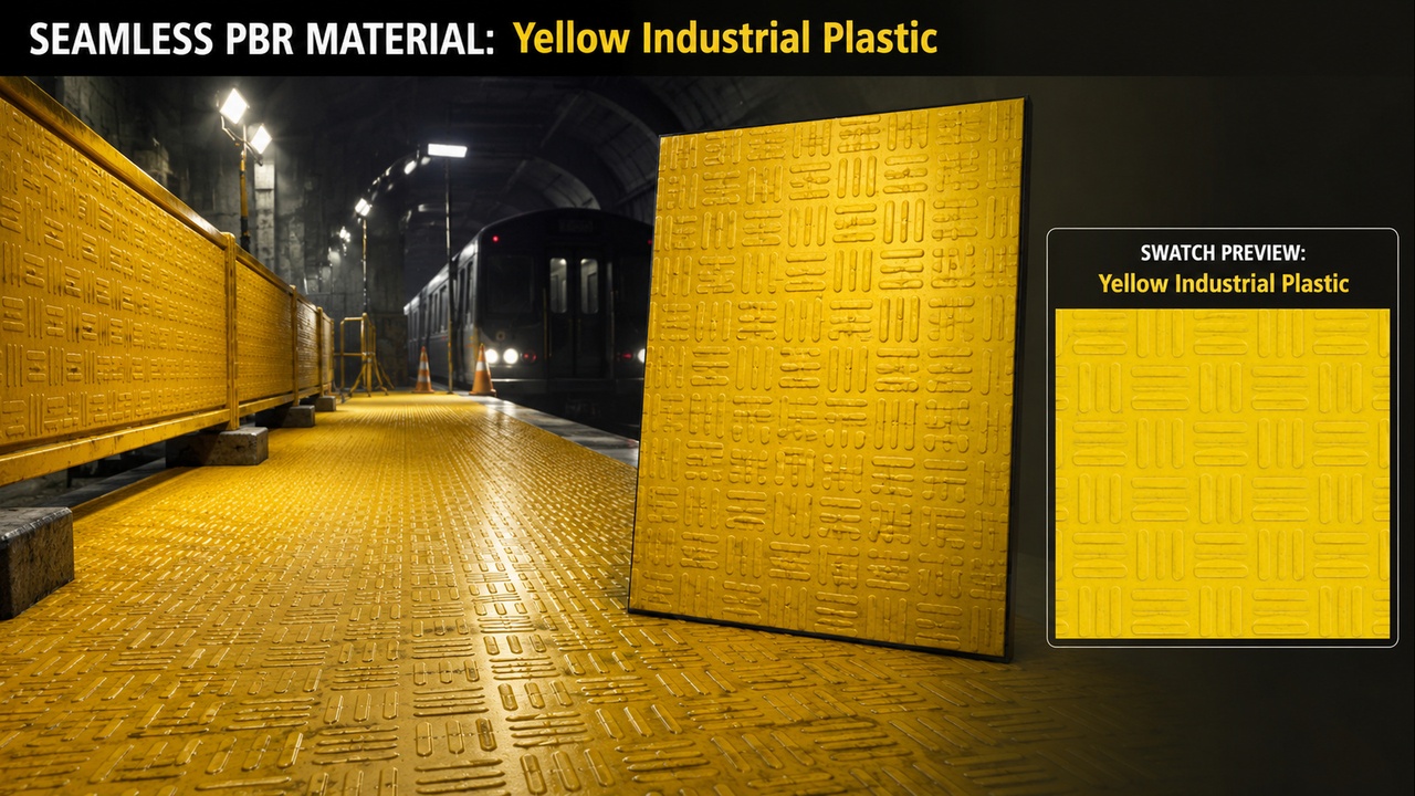 Media 1 for listing Plastic & Synthetic Industrial Surface Materials - 10 Seamless 4K PBR Textures
