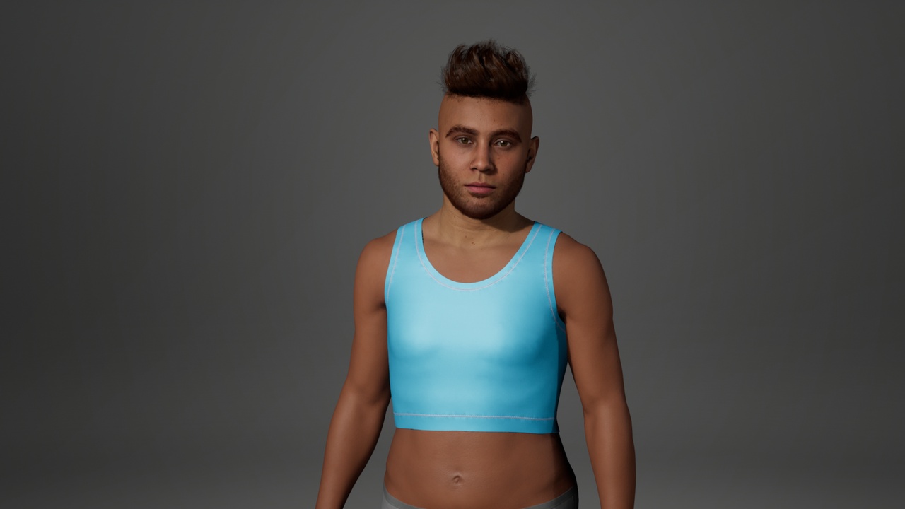 Media 1 for listing Chest Binder for MetaHumans - Parametric Outfit